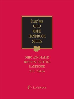 cover image of Ohio Annotated Business Entities Handbook, 2017 Edition